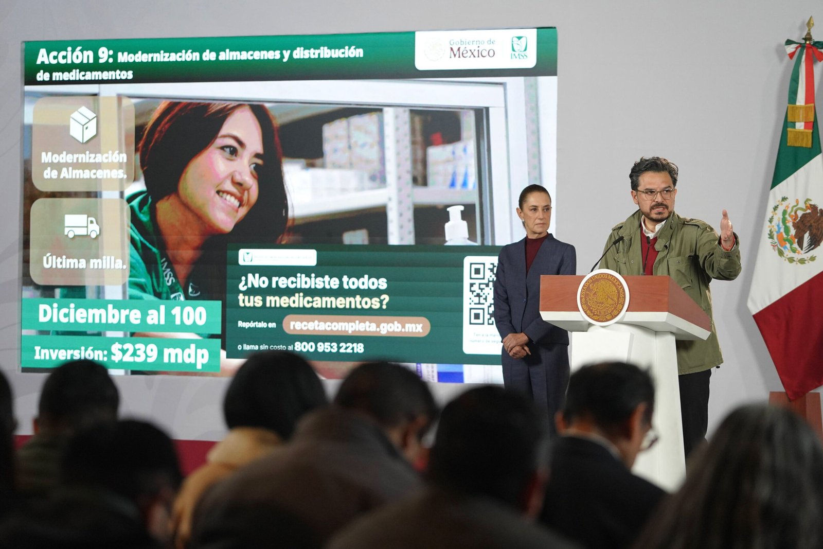 Presenta Zoé Robledo 12 acciones en 120 días para mejorar la atención médica y las condiciones laborales en el IMSS