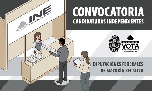 Inicia INE recepción de manifestaciones de intención para candidaturas independientes a diputaciones federales