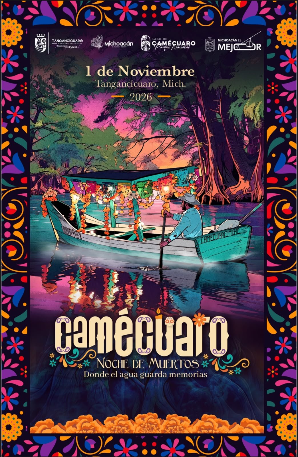 Camécuaro listo para la gran fiesta de Día de Muertos con música, arte y gastronomía