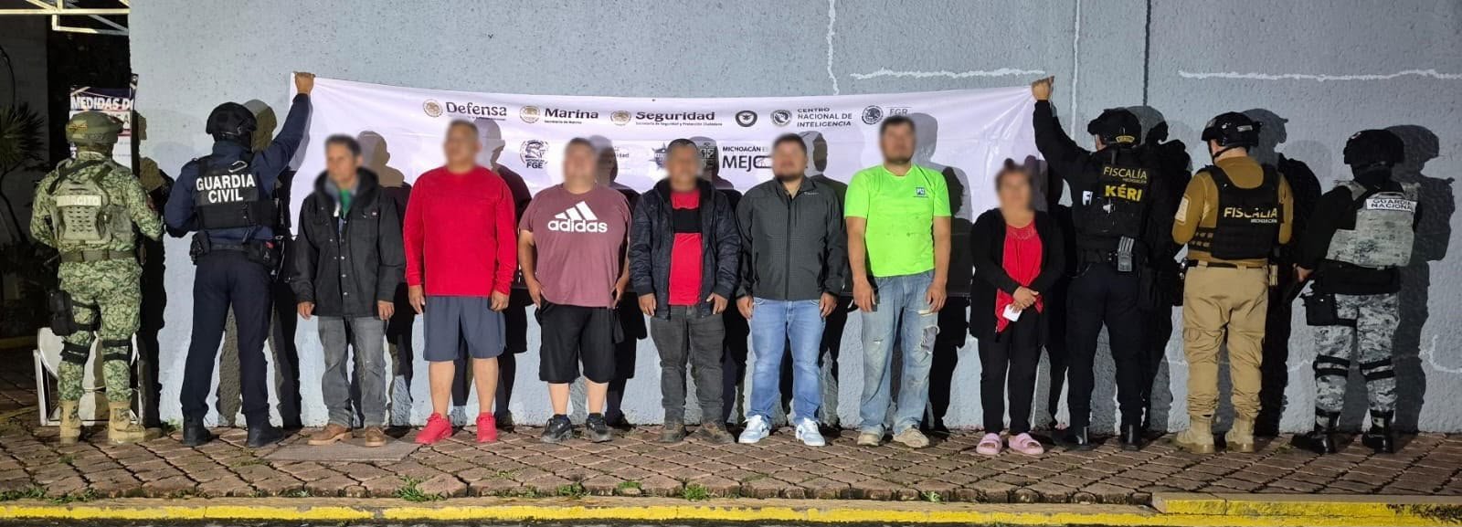 Detienen a siete por despojo y extorsión agravados