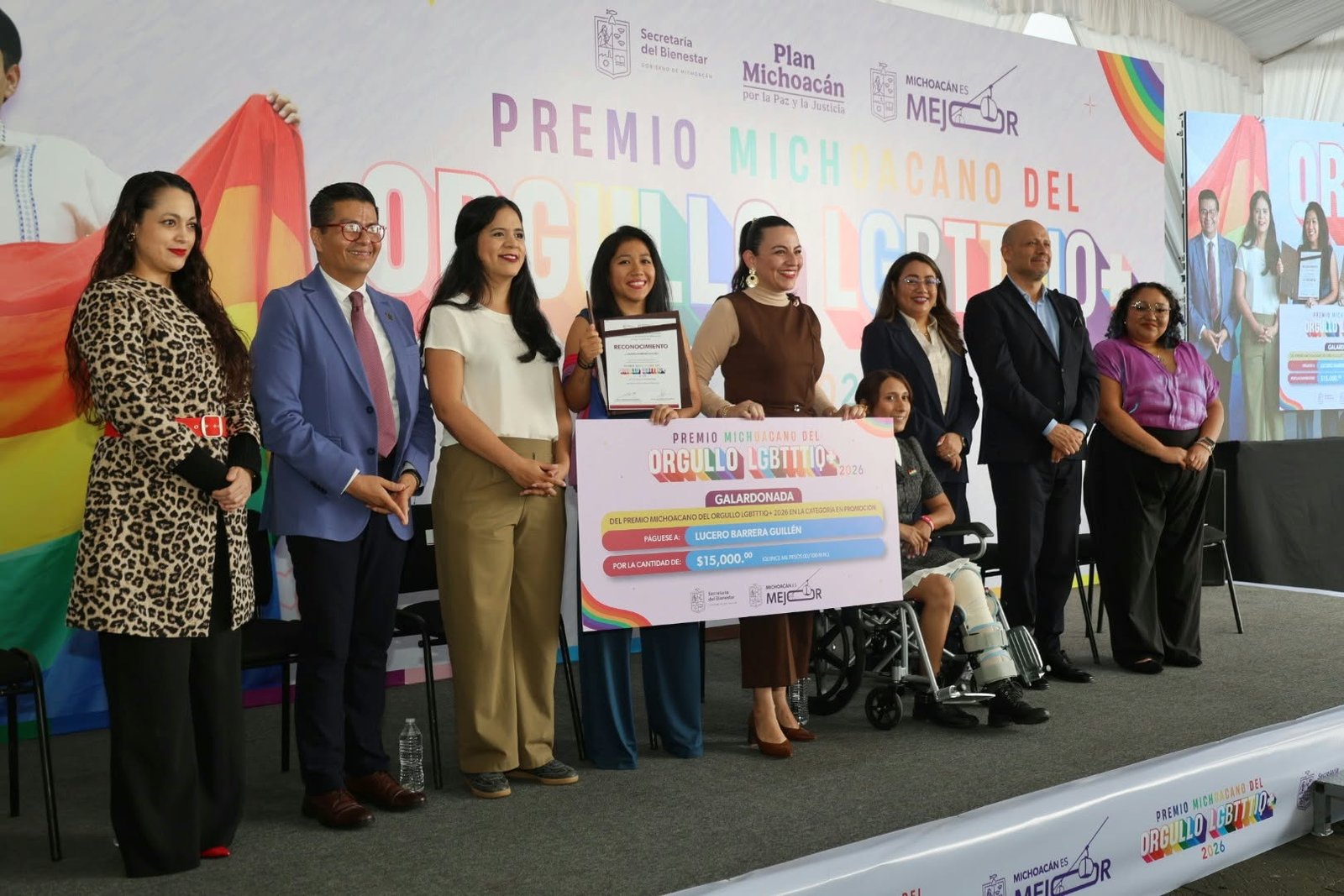 Sedebi entrega Premio Michoacano del Orgullo LGBTTTIQ+, para reconocer activismo y trayectoria