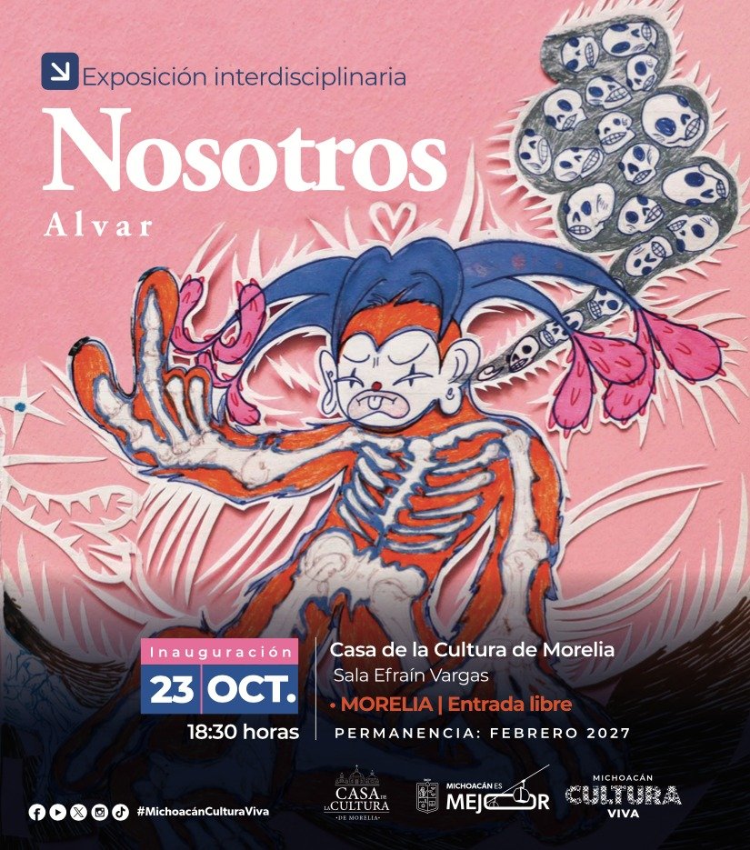 Secum presenta “Nosotros”, exposición de Alvar Navarro en la Casa de la Cultura de Morelia