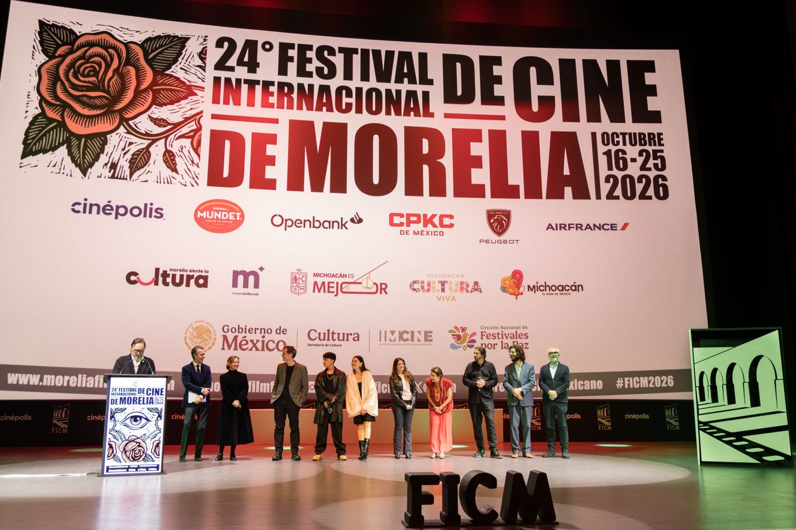 El Festival Internacional de Cine de Morelia inauguró su 24ª edición con la película Campeón Gabacho, de Jonás Cuarón