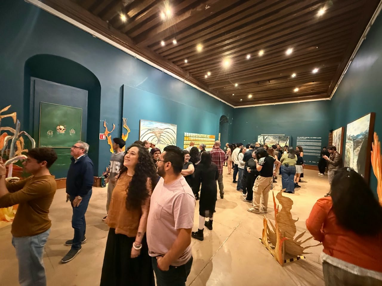Secum inaugura en Clavijero exposición de Marcos Castro inspirada en el Paricutín