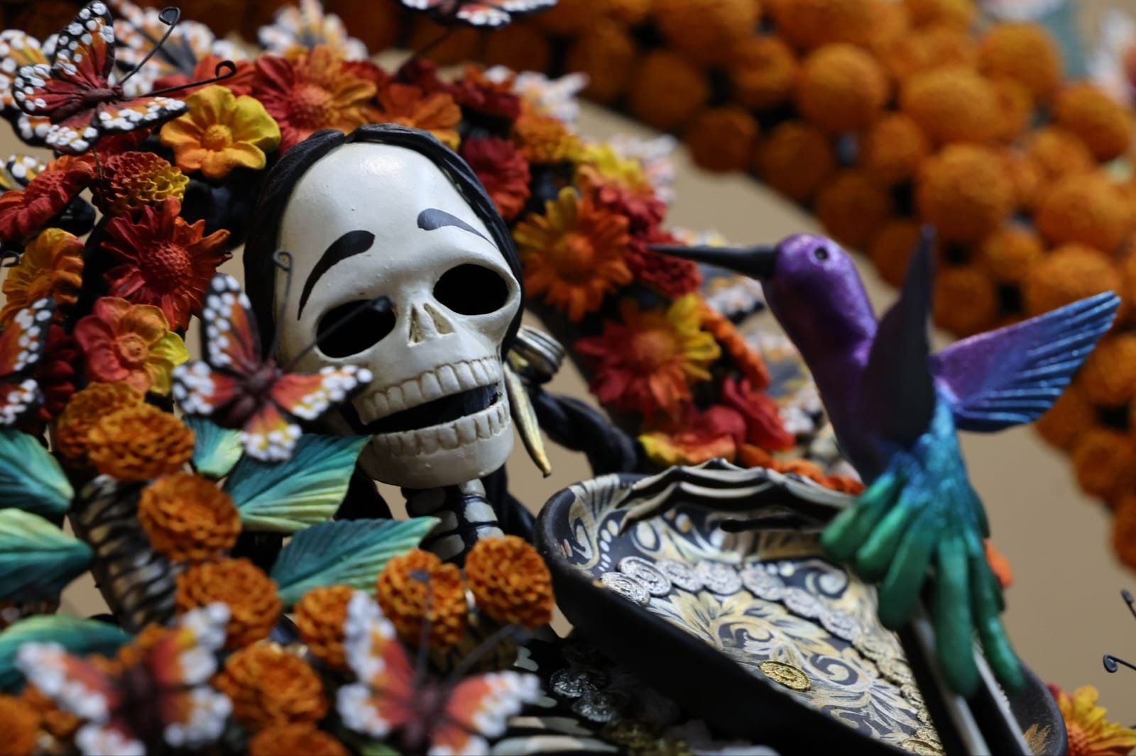Alfonso Martínez Alcázar inaugura la Feria Nacional Artesanal de la Catrina de Capula