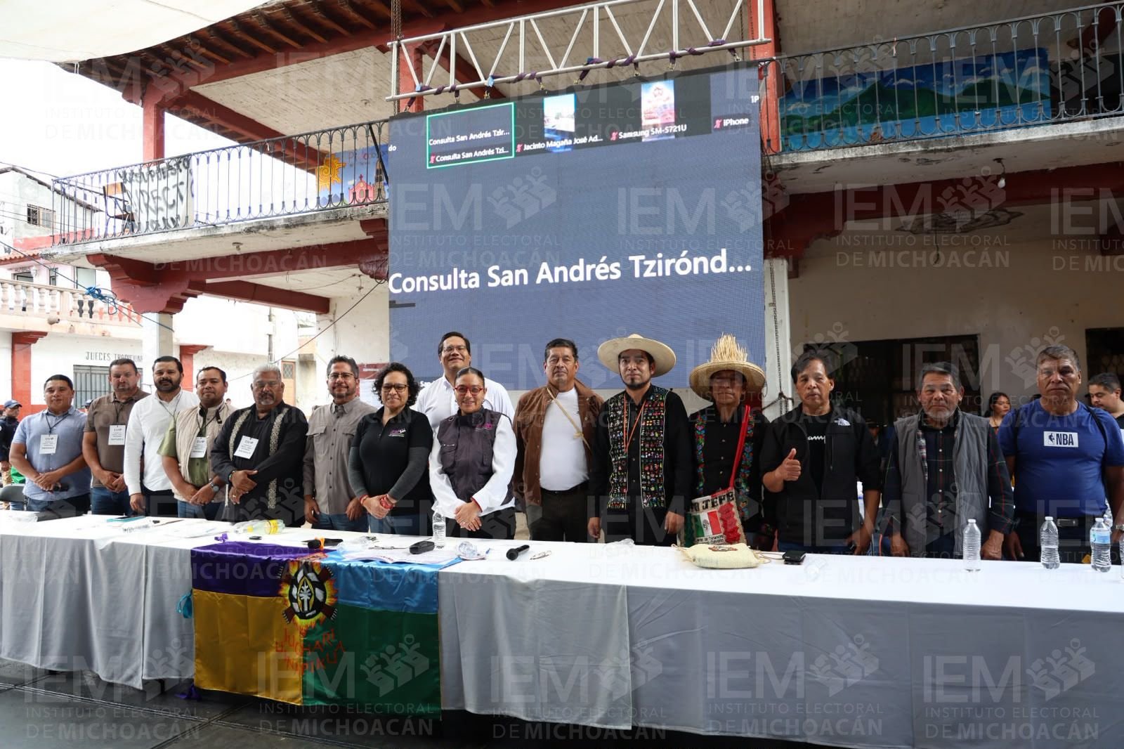 IEM acompaña a comunidad de San Andrés Tziróndaro en consulta sobre autogobierno y presupuesto directo
