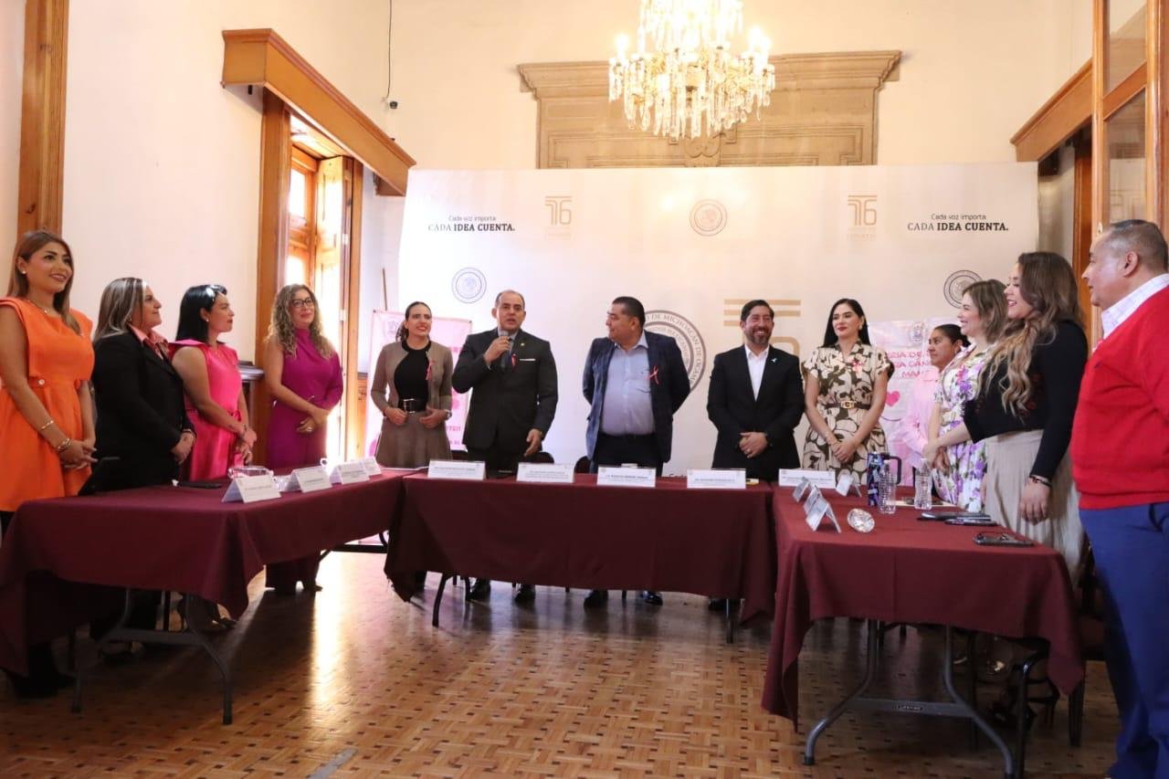 ⁠Realizan en el Congreso del Estado, Curso-taller de autoexploración de mama y feria de la Salud contra el cáncer de mama, organizado por el STASPLE