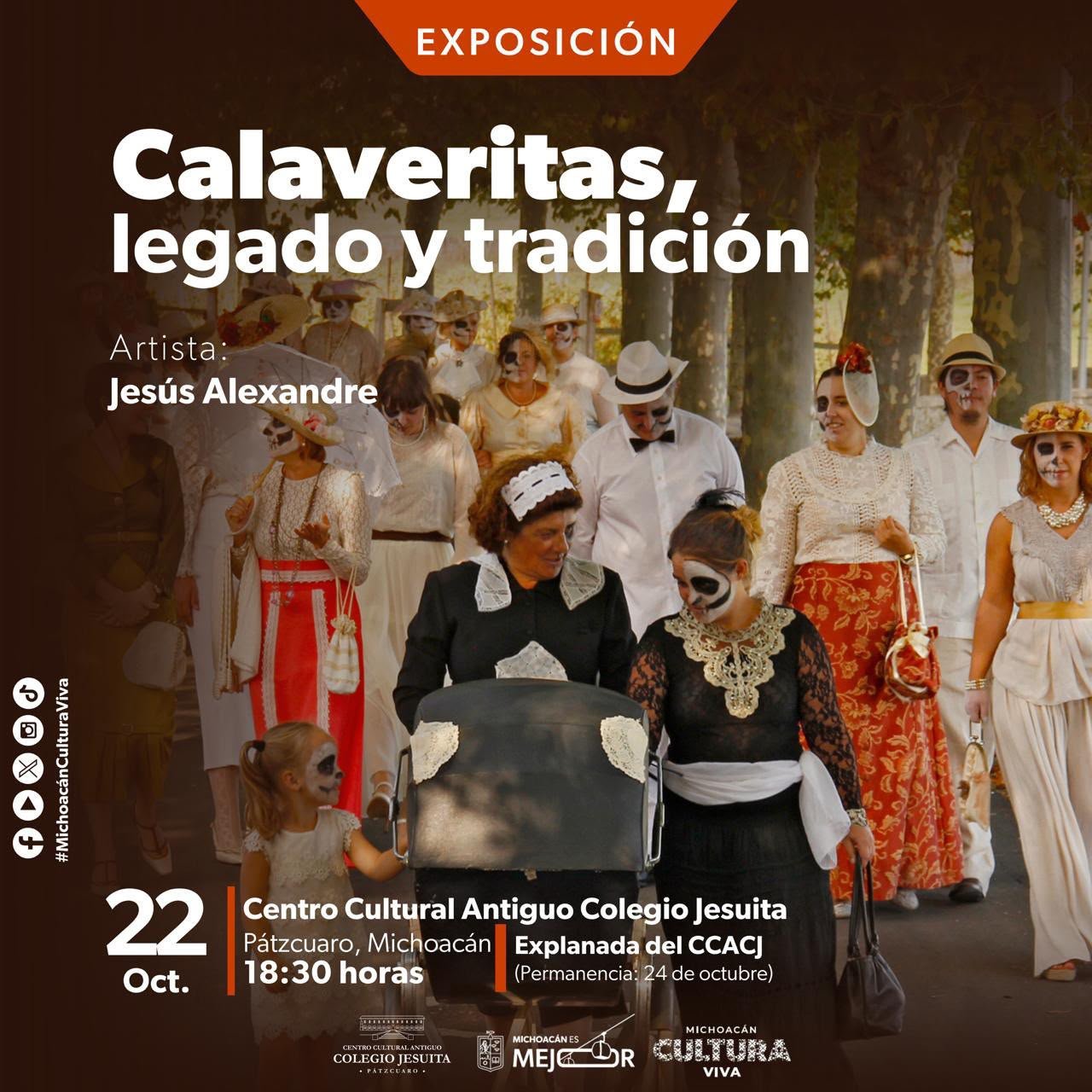 Secum presenta exposición “Calaveritas, legado y tradición” en Pátzcuaro