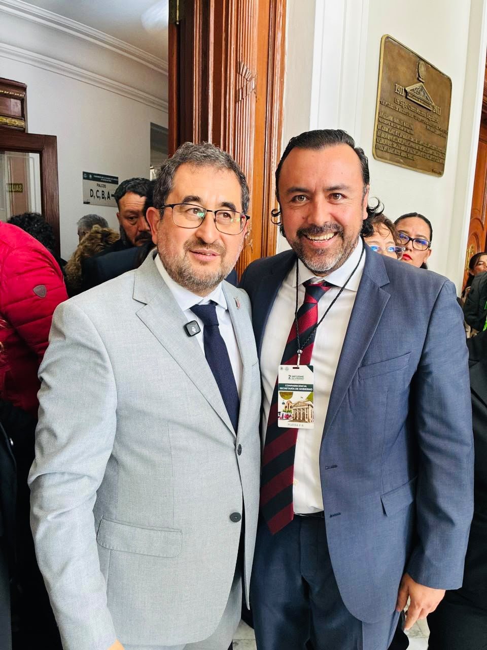 Gilberto Morelos acompaña a César Cravioto en el Congreso de la Ciudad de México
