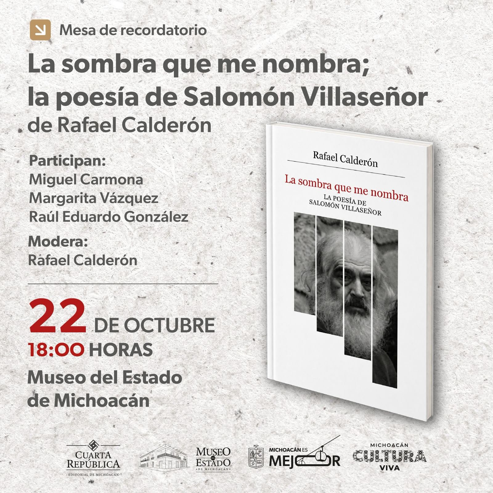 Presentarán libro sobre la poesía del michoacano Salomón Villaseñor