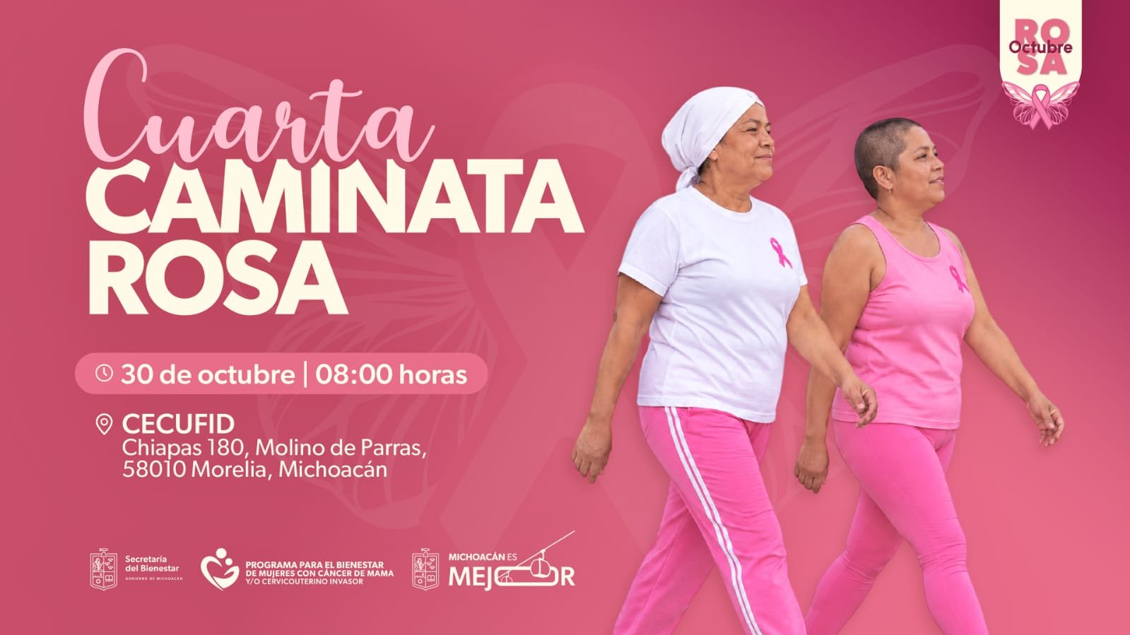 Sedebi invita a participar en la cuarta Caminata Rosa 2026