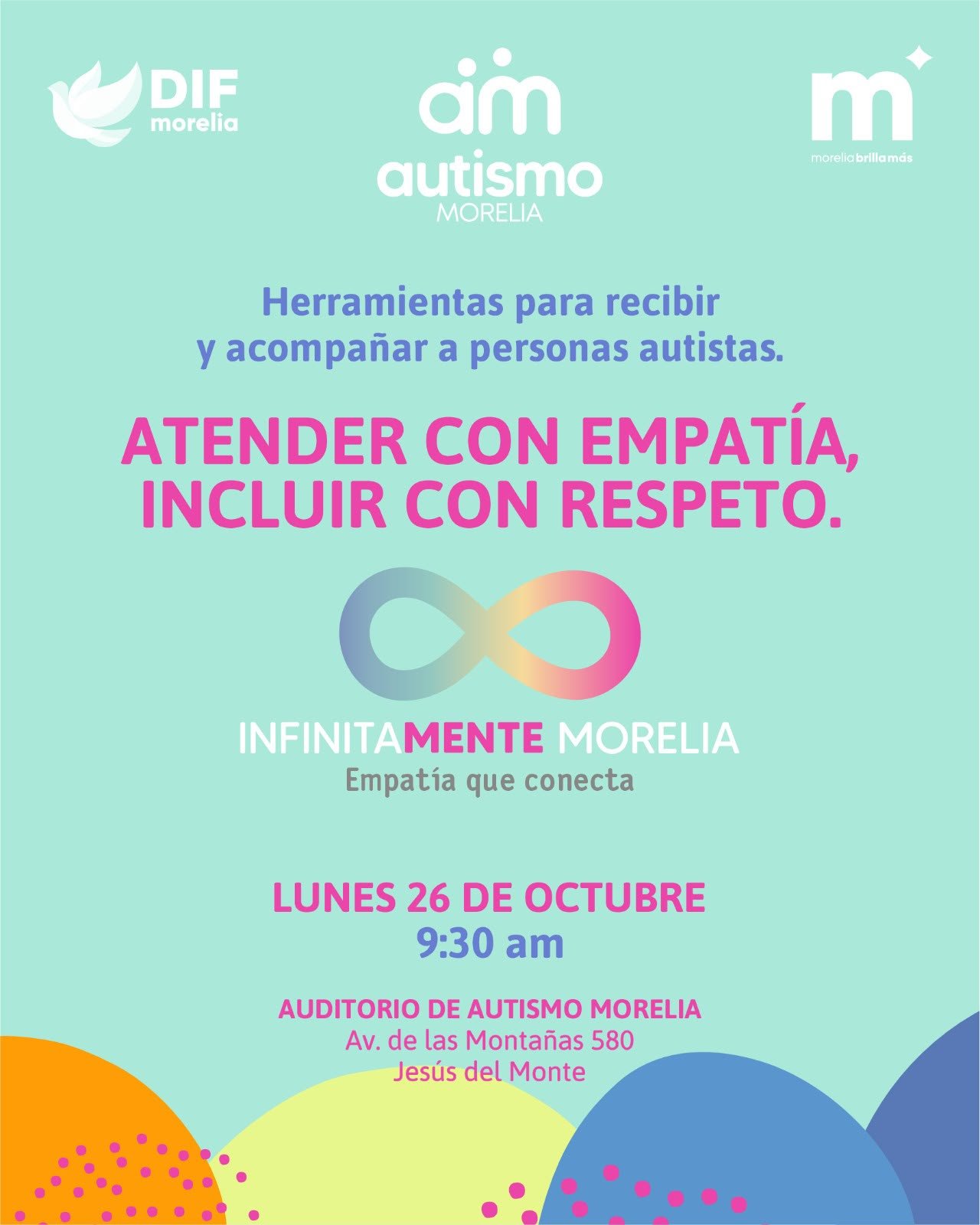 DIF Morelia invita a negocios a capacitarse para brindar atención incluyente a personas autistas