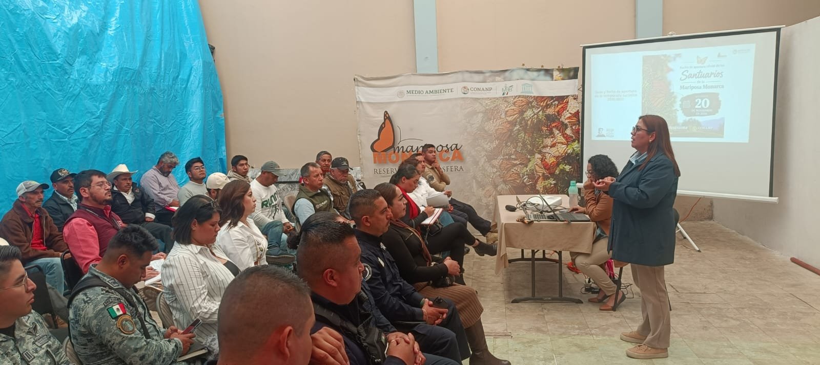 Despliega Coepris operativo sanitario en los santuarios de la Mariposa Monarca