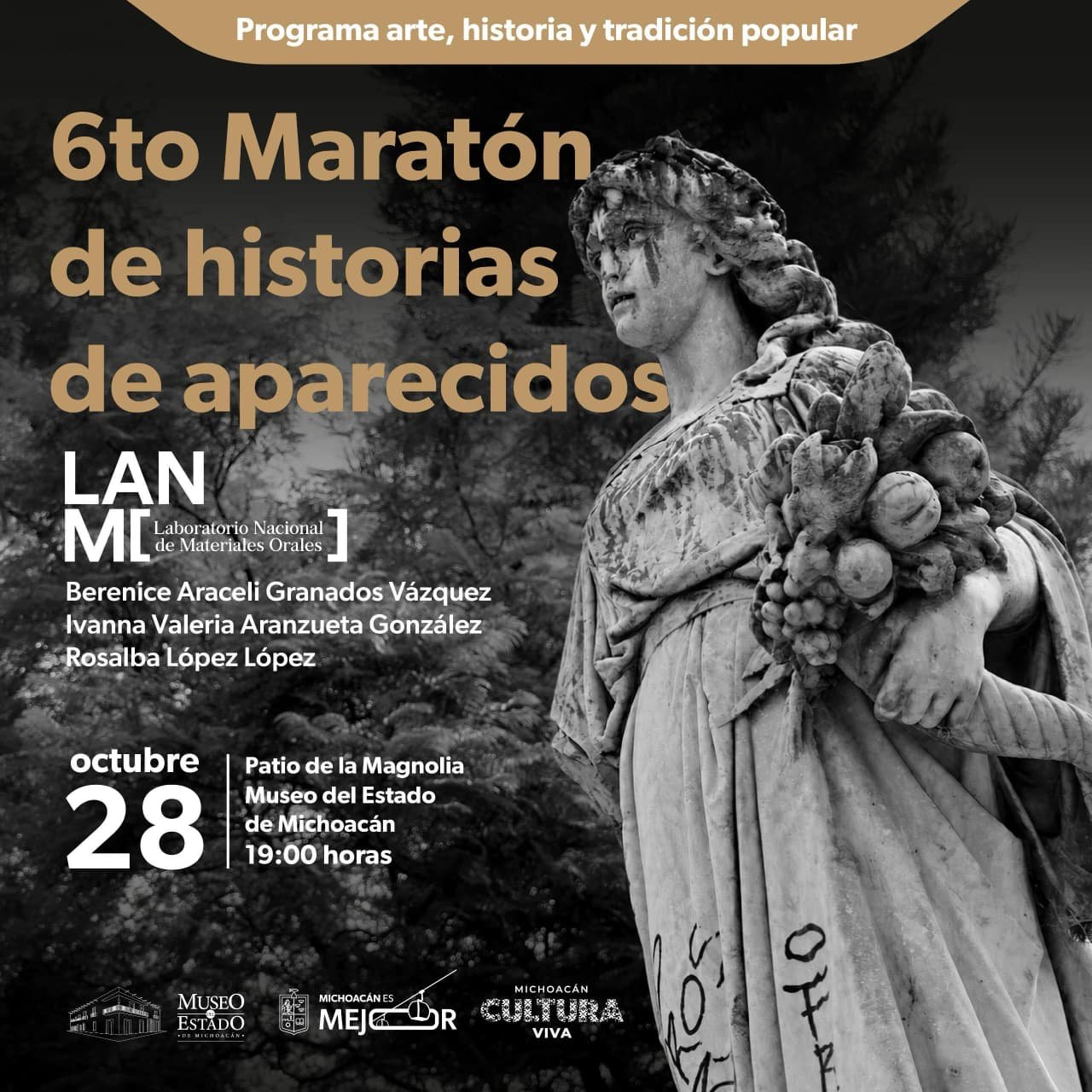 Secum reúne relatos de terror y experiencias sobrenaturales en el Museo del Estado